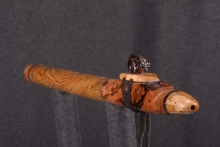 Mun Ebony Burl Native American Flute, Minor, Low E-4, #T7G (9)